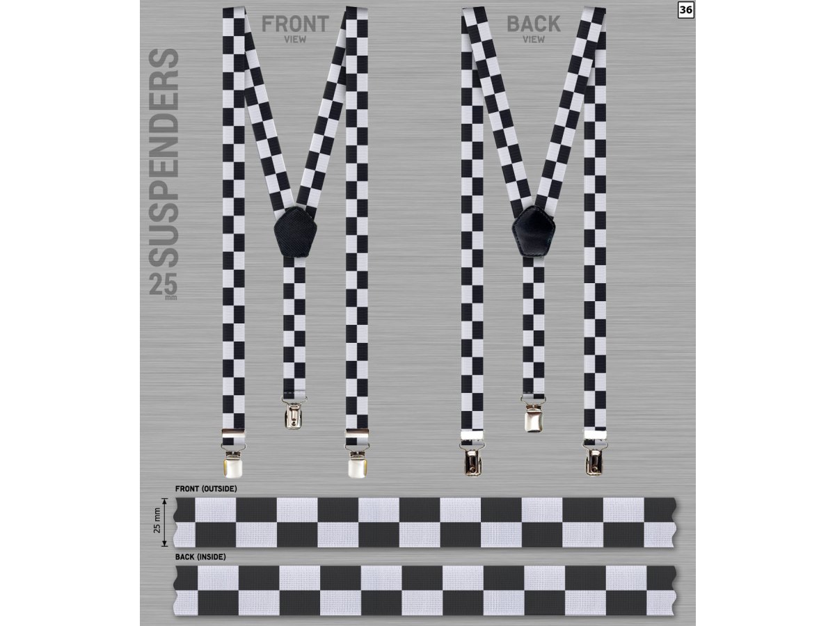 Suspenders with custom print-foto-24