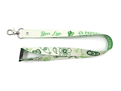 Paper ECO lanyard with hook and safety connector