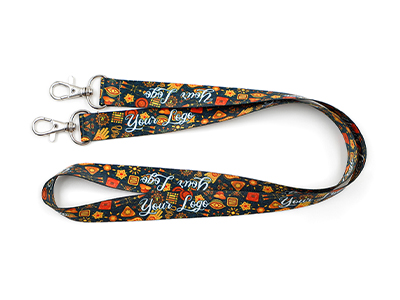 Polyester Double Hook Lanyard
