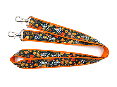 Double lanyard with 2 hooks