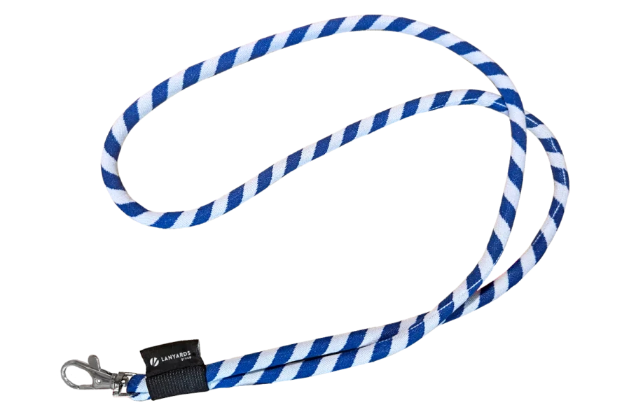 Two-color Nylon Woven Lanyard