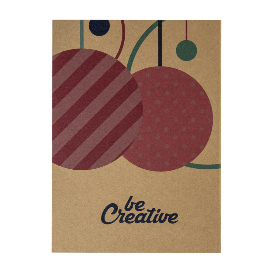Christmas card, star FestiCard Kraft