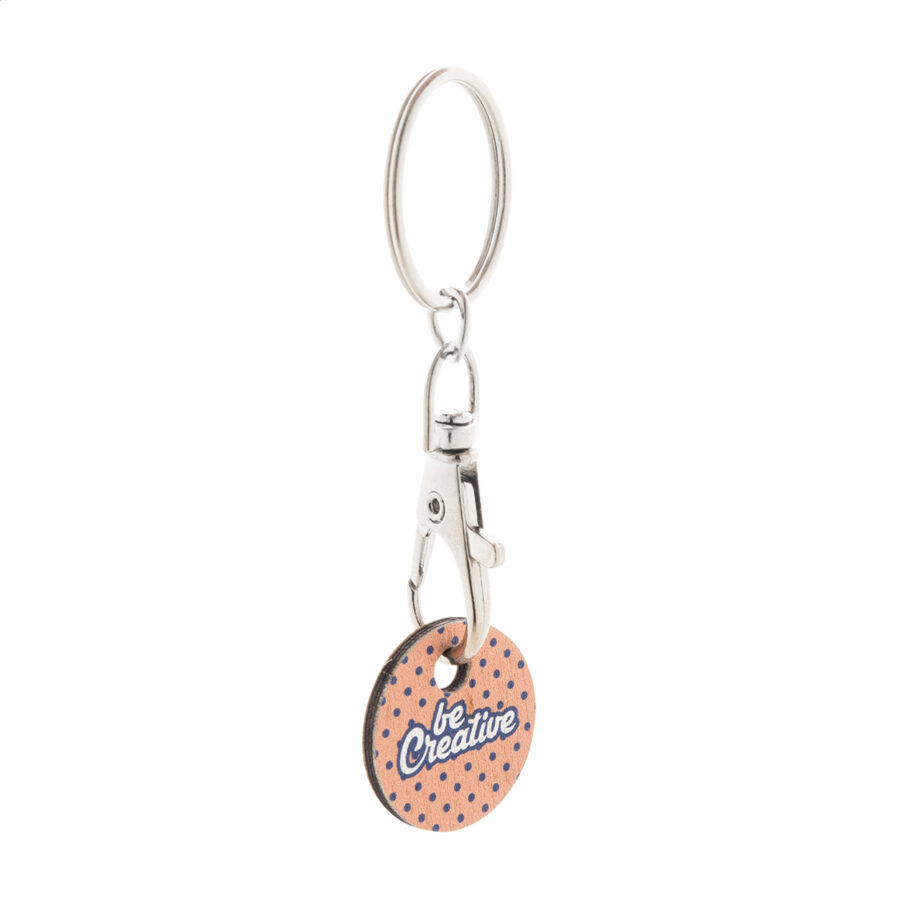 Trolley coin keyring ColoShop Eco