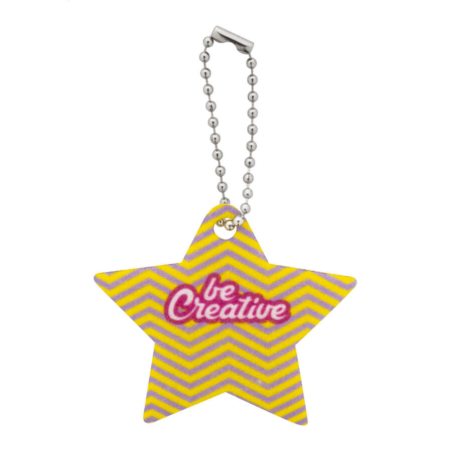 Custom Christmas keyring, star CreaFelt Key Xmas