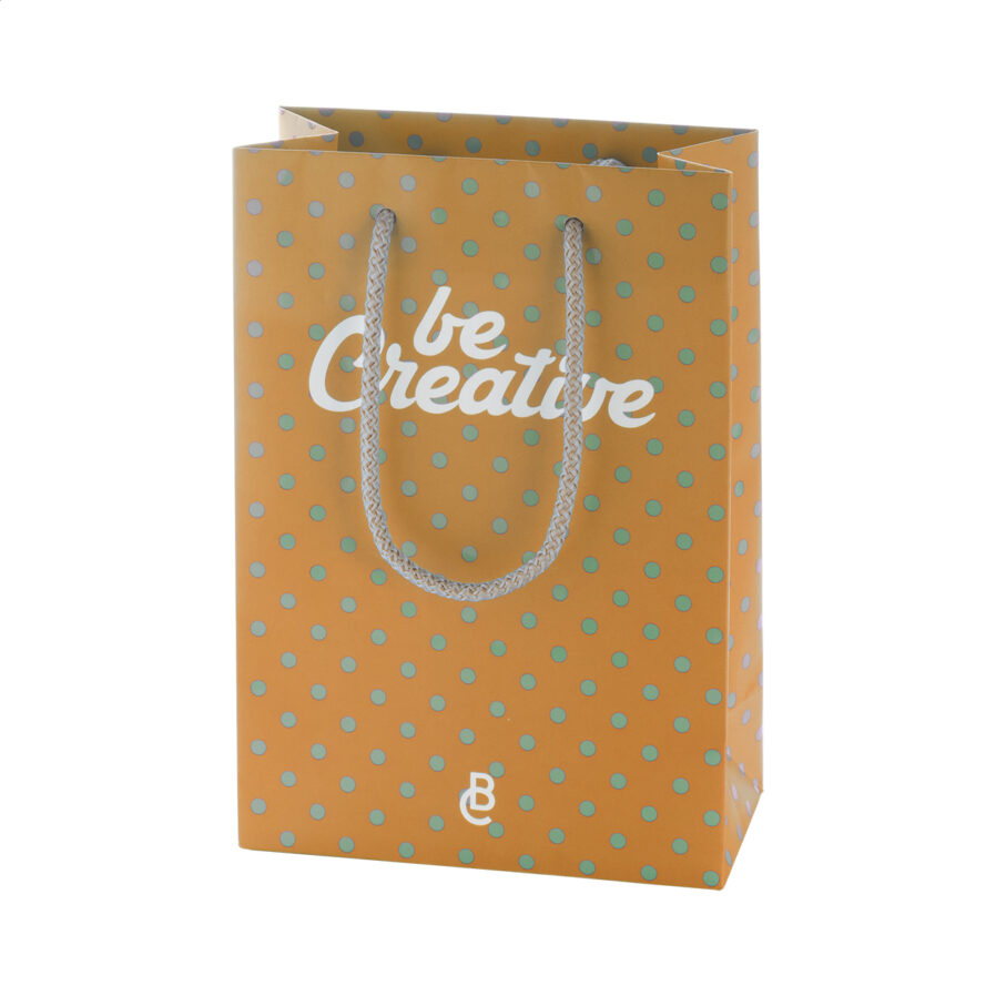 Custom made paper shopping bag, medium CreaShop M