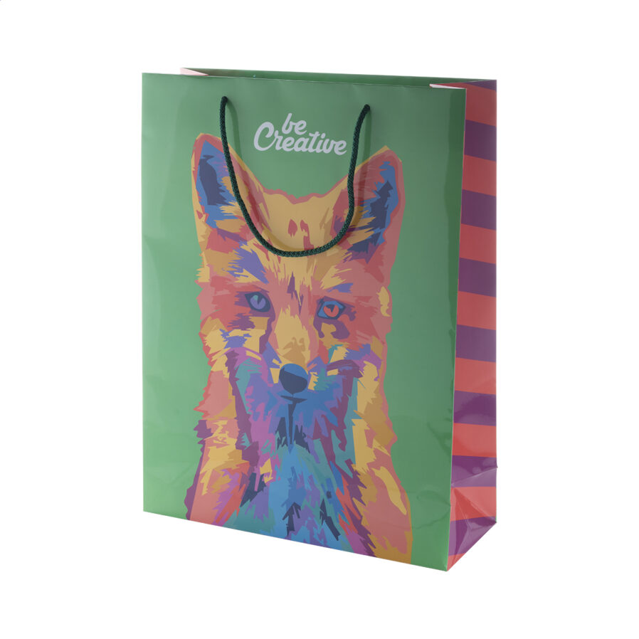 Custom made paper shopping bag, large CreaShop L