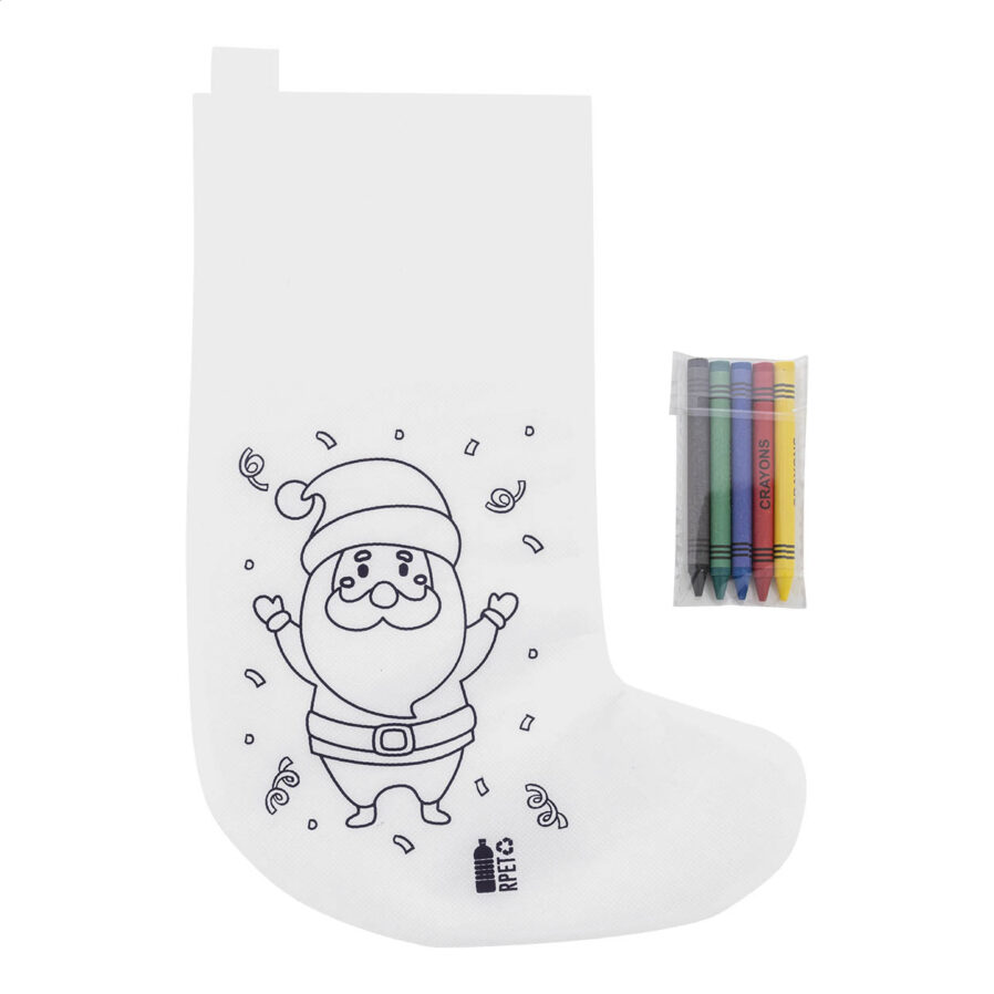 Colouring Christmas stocking Julfar Gift