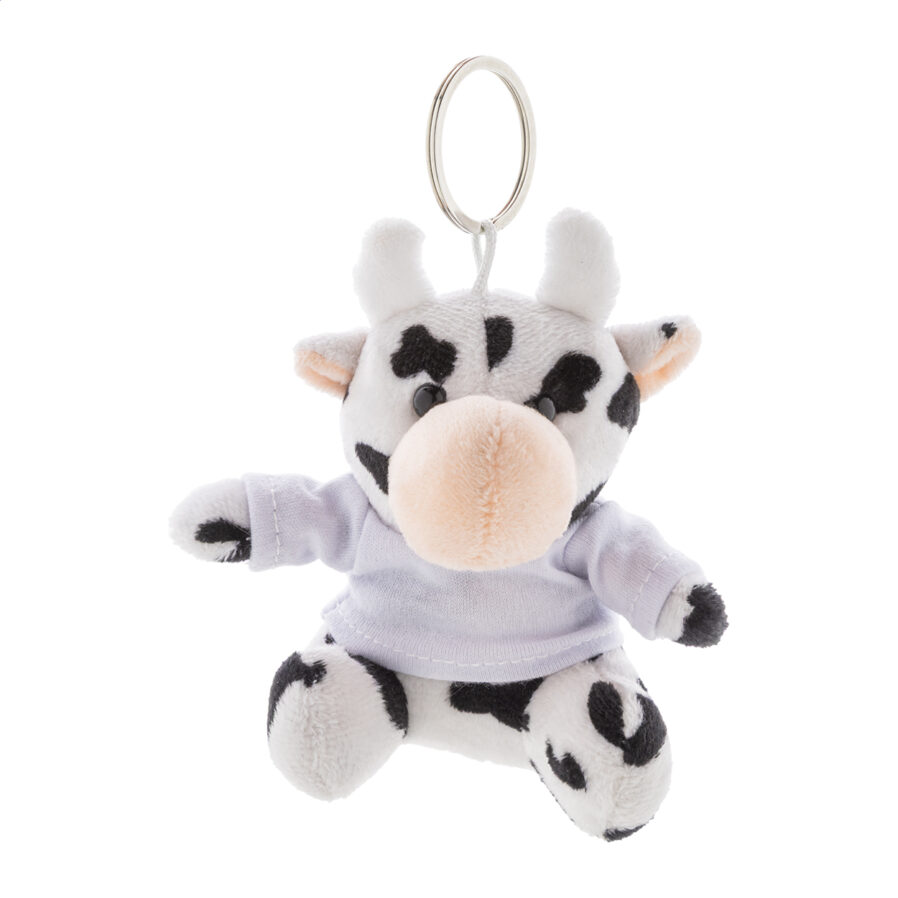 Plush cow keyring CowFob