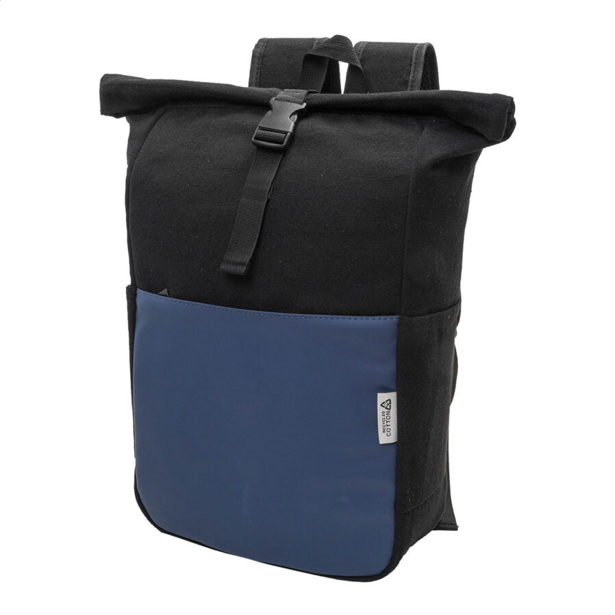 Recycled canvas backpack Blakkan Back