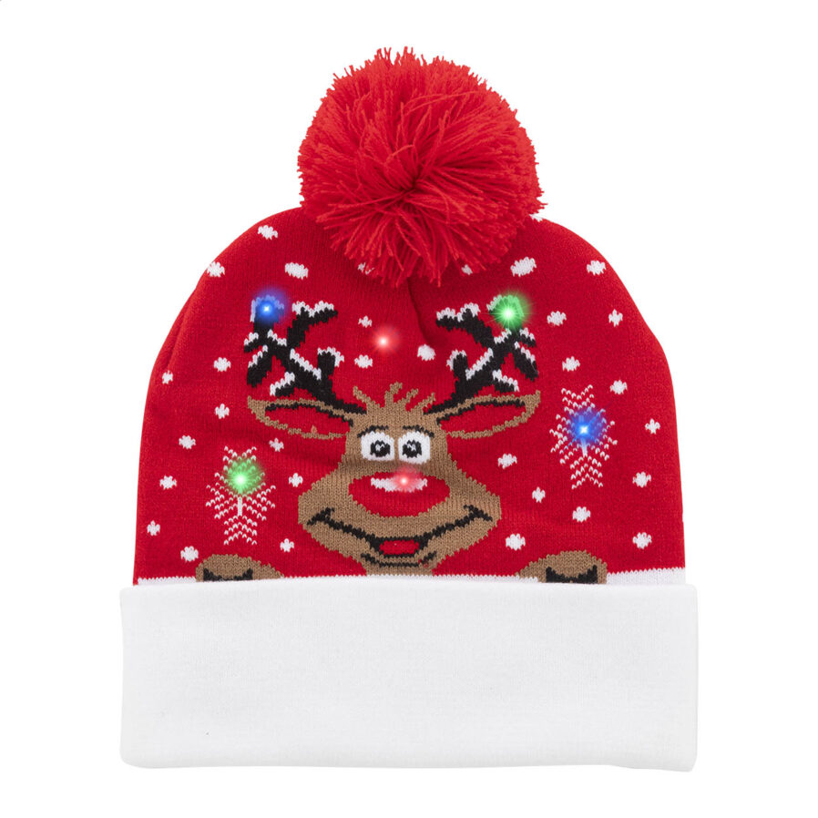 Christmas LED winter hat, reindeer Norrsken