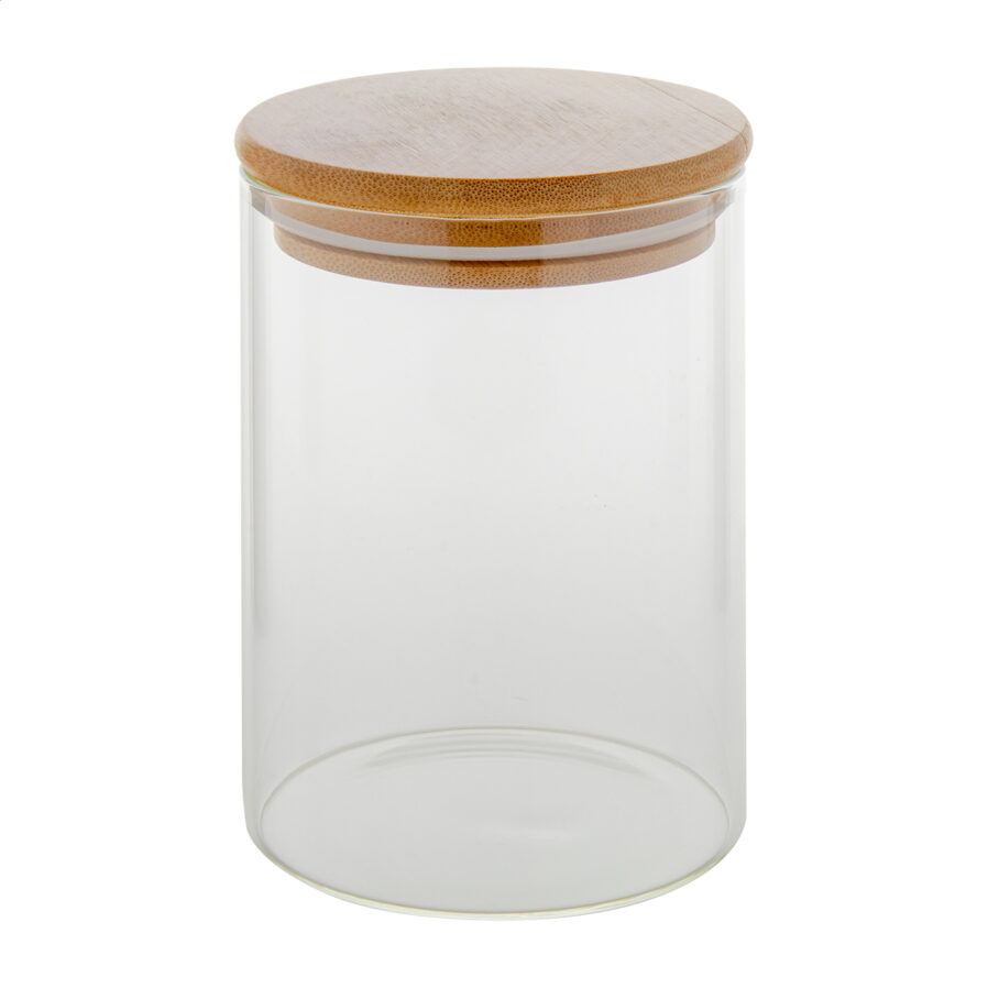 Glass storage jar Momomi