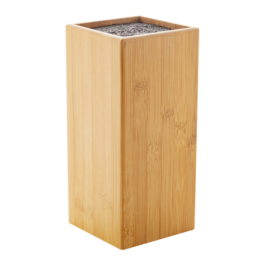Bamboo knife block Santoku