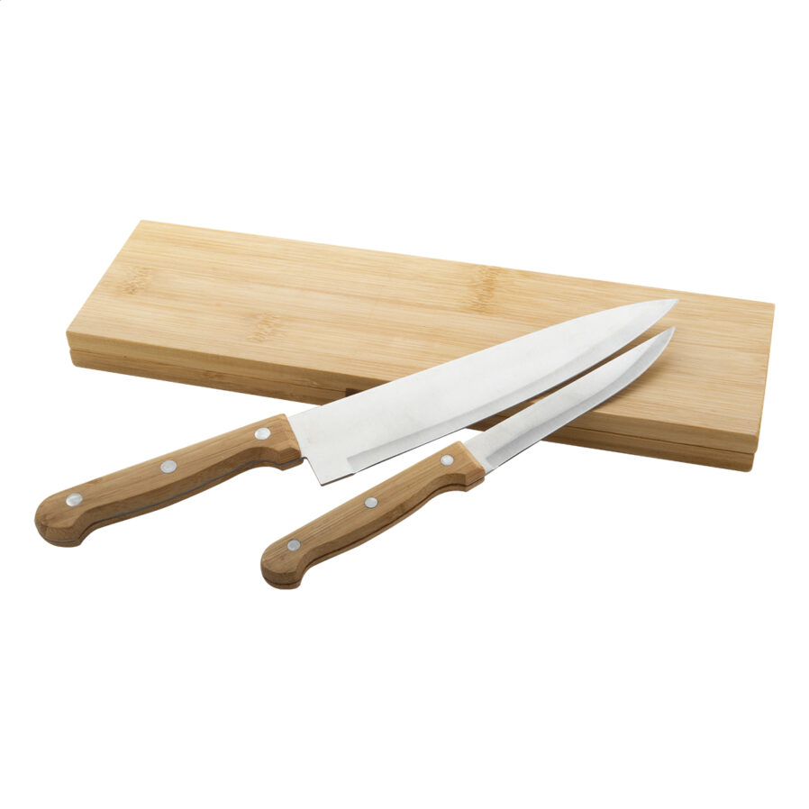 Bamboo knife set Sanjo