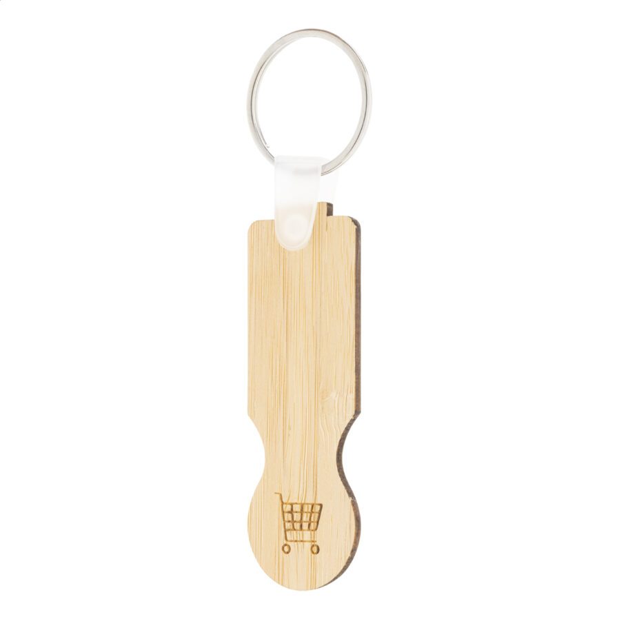Trolley coin keyring BooCart