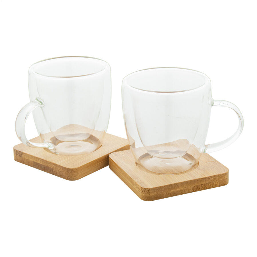 Glass espresso cup set Mocaboo